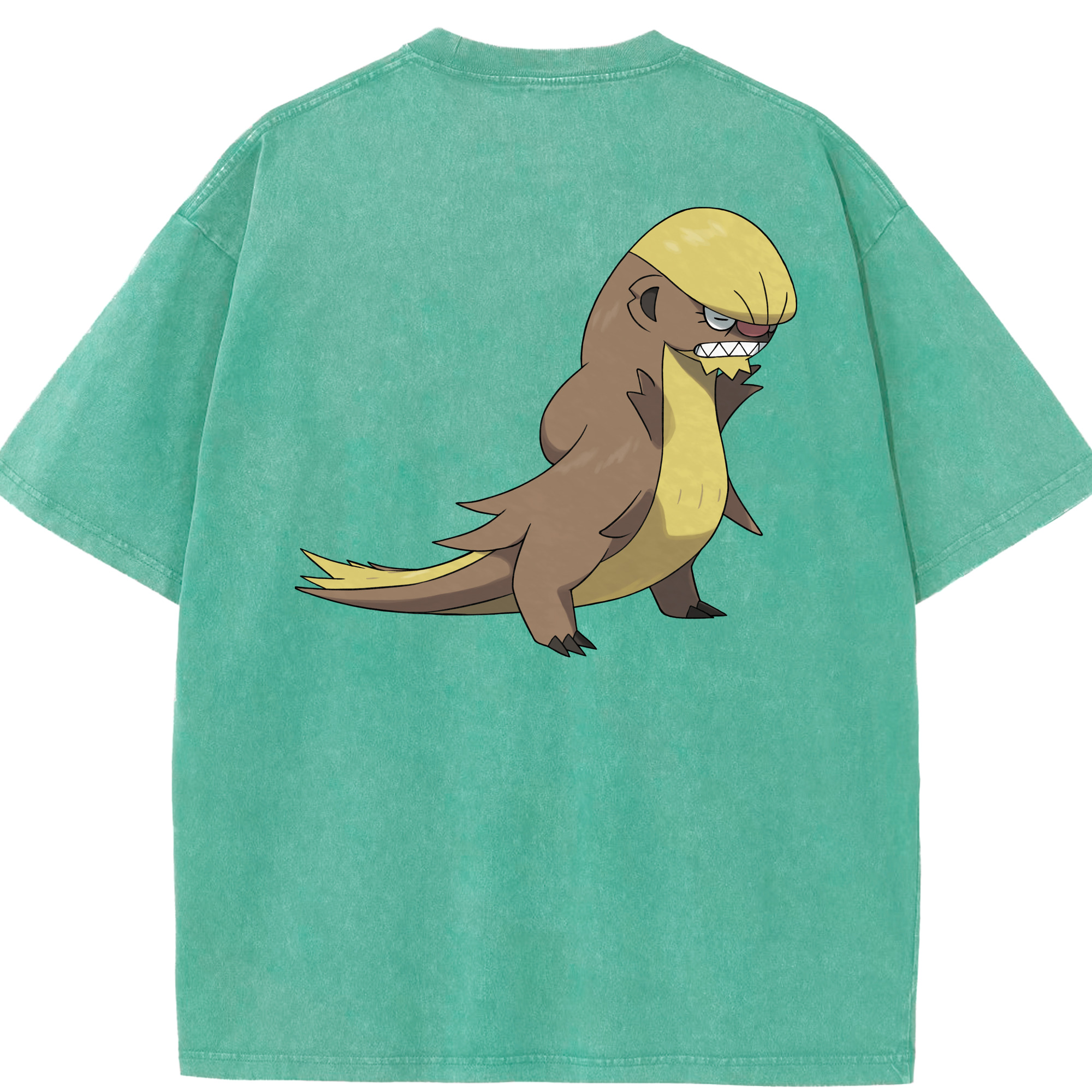 （画像用） ポケットモンスター Pokémon 綿100% ヴィンテージ風 半袖Tシャツ（背面プリント）